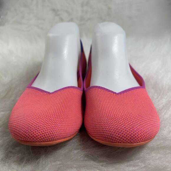 Rothy's Shoes Tropical Pink Round Flats for women size 8 - Picture 3 of 9
